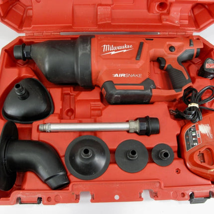 Milwaukee 2572B - 21 M12 AIRSNAKE 12V Li - Ion Drain Cleaning Air Gun Kit - ZeereeZ