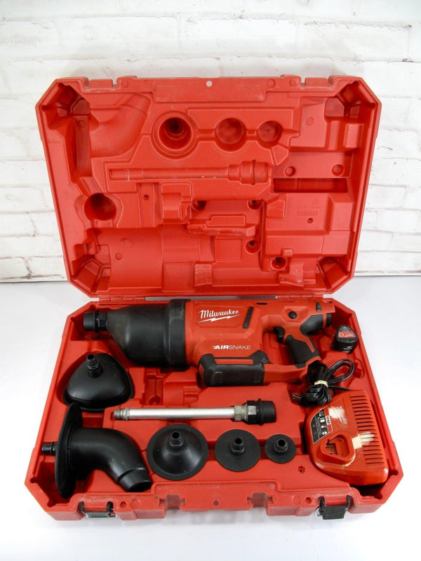 Milwaukee 2572B - 21 M12 AIRSNAKE 12V Li - Ion Drain Cleaning Air Gun Kit - ZeereeZ