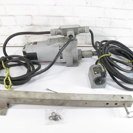 Milwaukee 4262 - 1 Drill Motor w/ Holophane Attachement & Square D Drum Switch - ZeereeZ