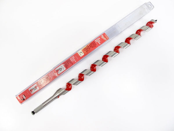 Milwaukee 48 - 13 - 6000 1" x 18" High - Quality 7/16" Hex Quick Change Ship Auger Bit - ZeereeZ