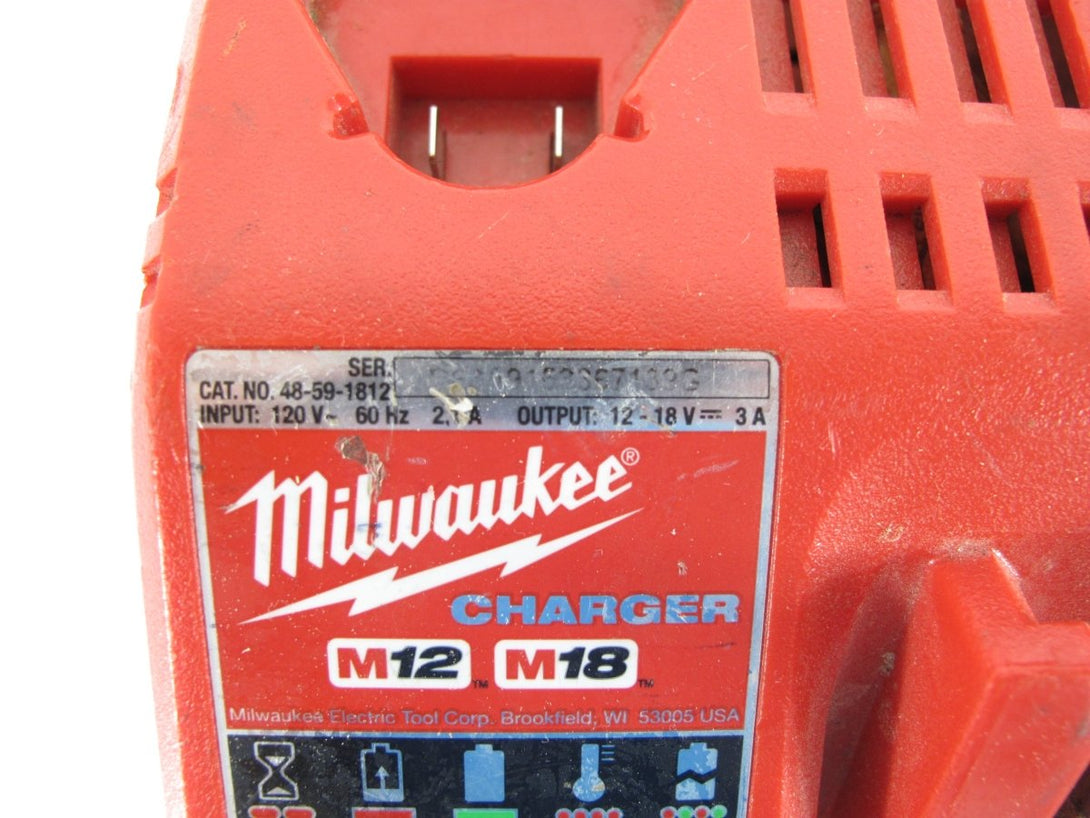 Milwaukee 48 - 59 - 1812 M12 M18 18V Lithium Battery Charger 12 18 Volt OEM - ZeereeZ