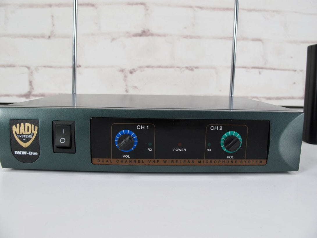Nady DKW - Duo LT Dual Channel VHF Lapel Microphone System Band P and R - ZeereeZ