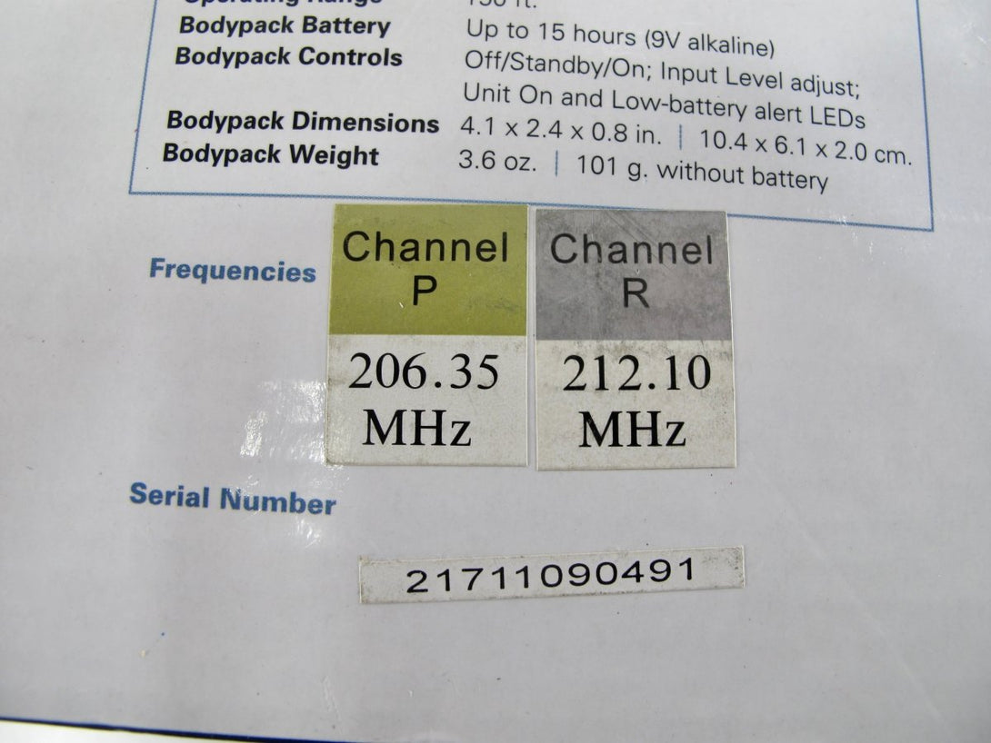 Nady DKW - Duo LT Dual Channel VHF Lapel Microphone System Band P and R - ZeereeZ