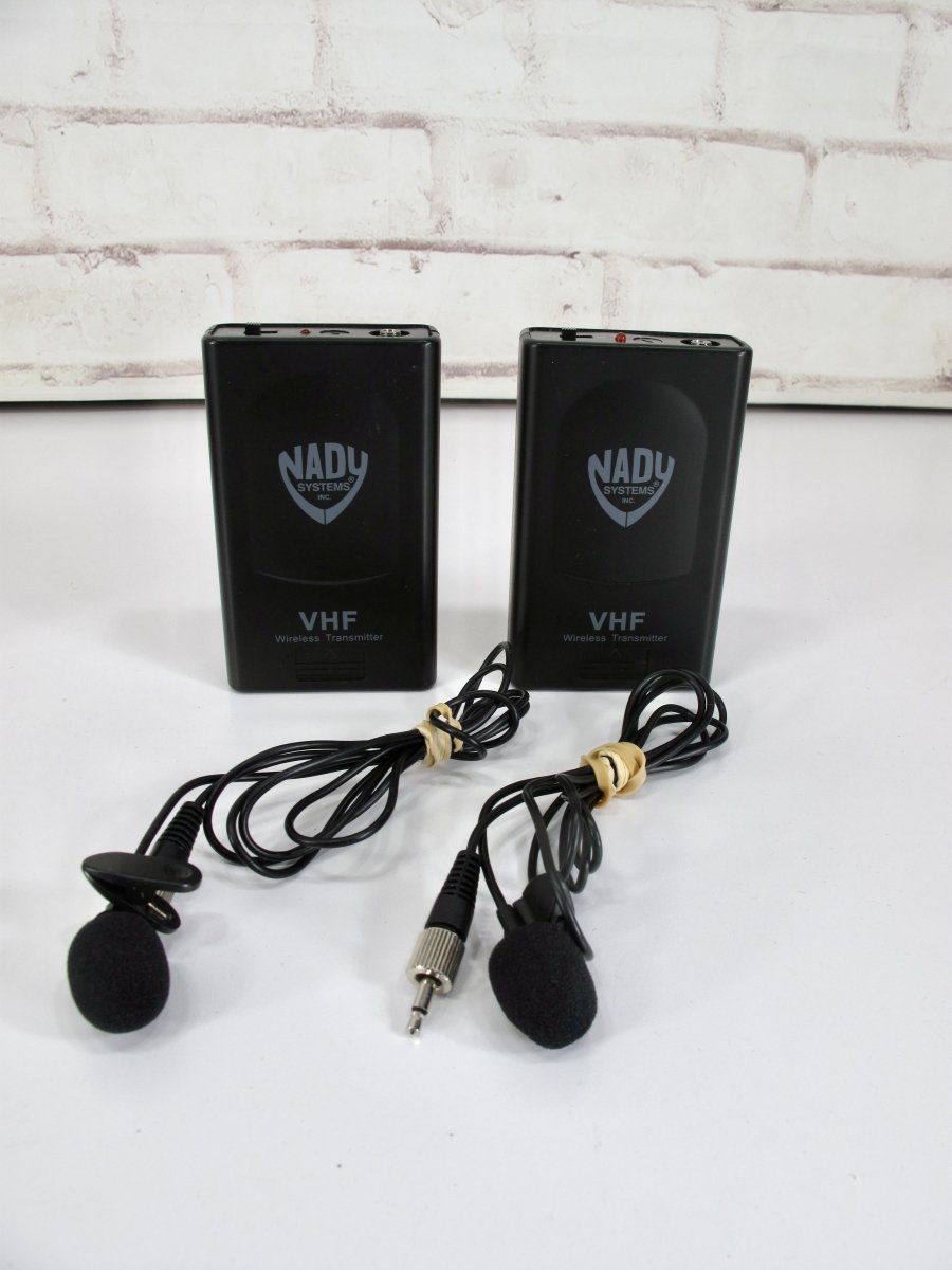 Nady DKW - Duo LT Dual Channel VHF Lapel Microphone System Band P and R - ZeereeZ