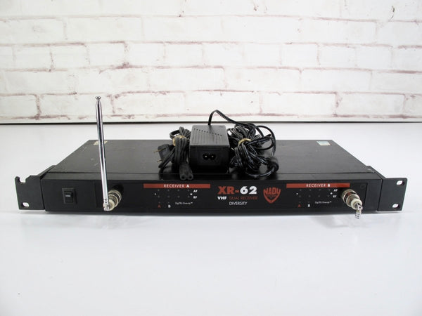 Nady XR - 62 Tru Diversity Wireless VHF Microphone Receiver - ZeereeZ