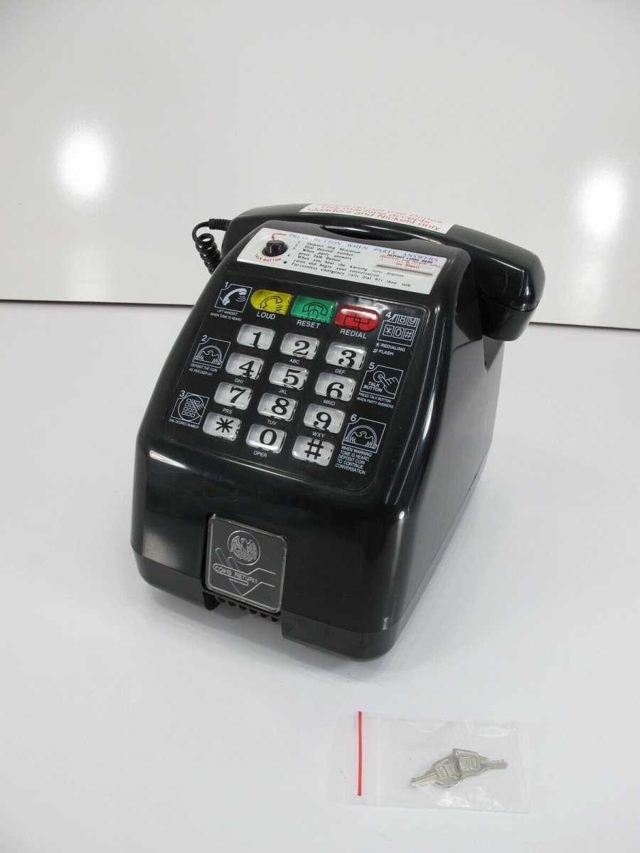 New Pay Phone HAC CY864 - TXB Hotel Business Payphone w/ Keys - ZeereeZ