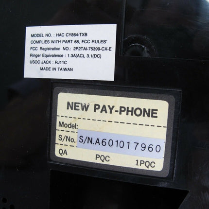 New Pay Phone HAC CY864 - TXB Hotel Business Payphone w/ Keys - ZeereeZ