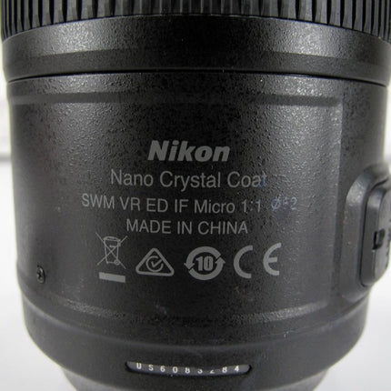 Nikon VR AF - S Micro Nikkor 105mm f:2.8G ED Camera Lens - ZeereeZ