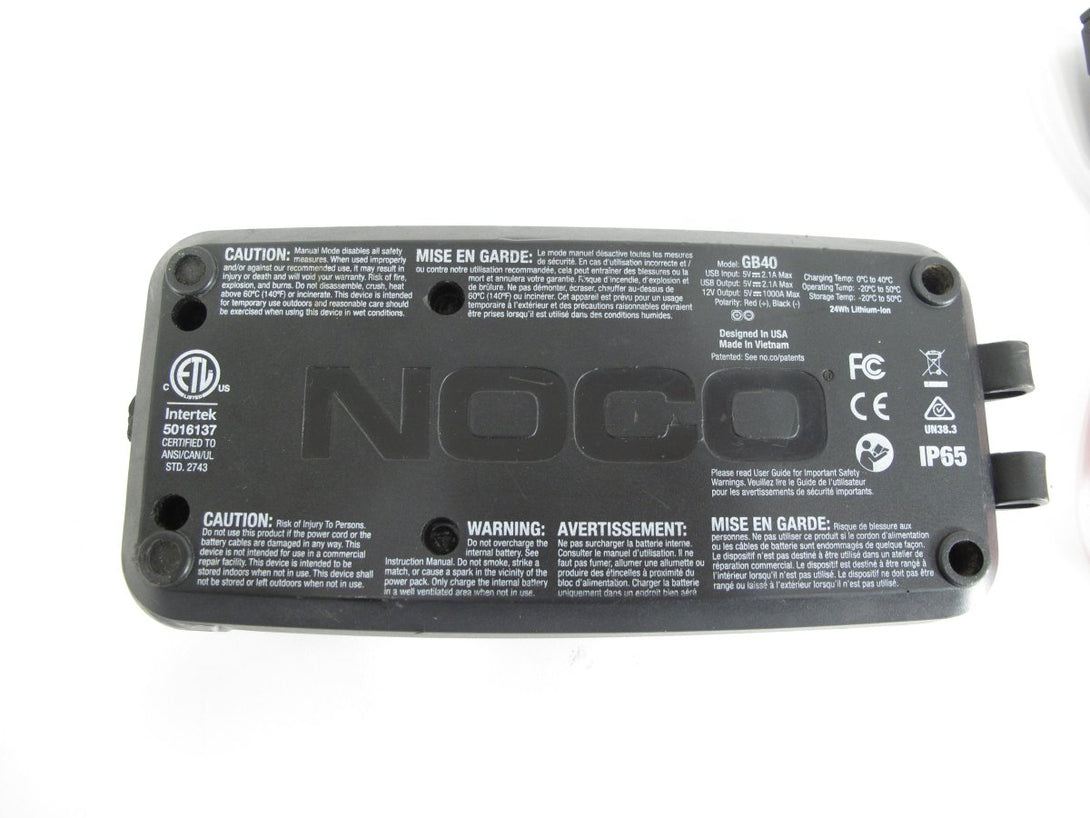 NOCO Boost Plus GB40 12V 1000 Amp UltraSafe Lithium Jump Starter Battery Booster - ZeereeZ