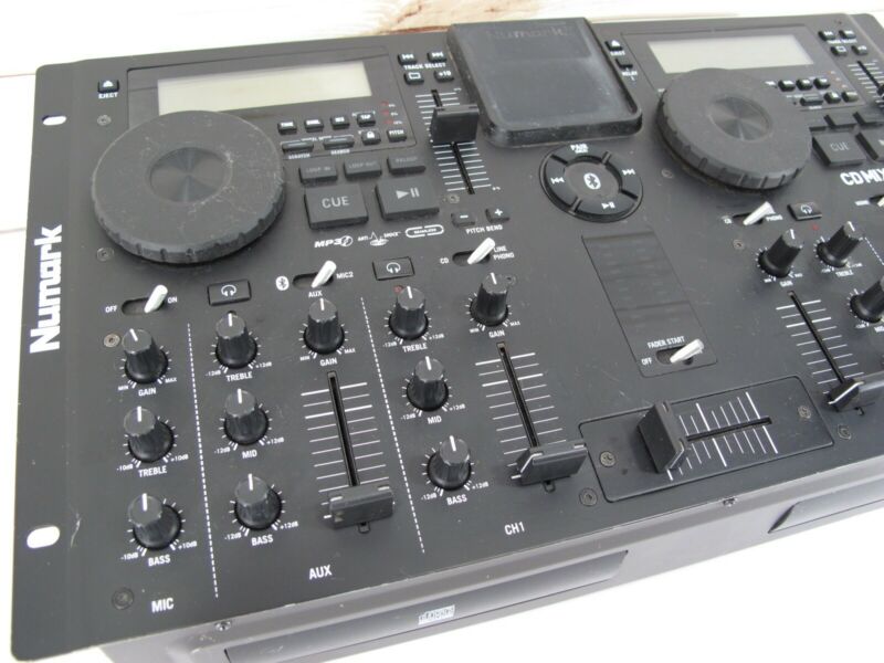 Numark CD Mix Bluetooth Dual Deck CD Vinyl Scratch Console System - ZeereeZ