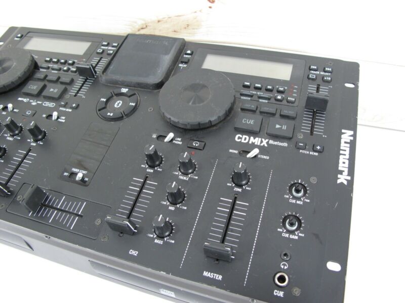Numark CD Mix Bluetooth Dual Deck CD Vinyl Scratch Console System - ZeereeZ