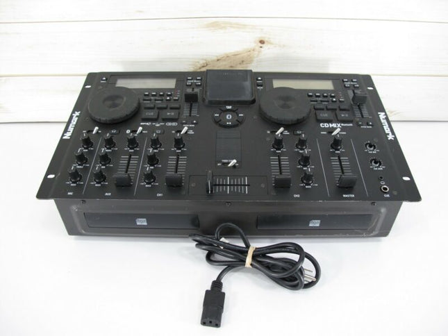 Numark CD Mix Bluetooth Dual Deck CD Vinyl Scratch Console System - ZeereeZ