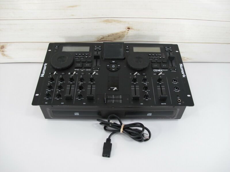 Numark CD Mix Bluetooth Dual Deck CD Vinyl Scratch Console System - ZeereeZ