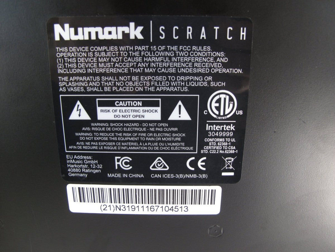 Numark Scratch 24 - Bit 2 - Channel Serato DJ Pro DVS Scratch Mixer w/ 8 Pads + FX - ZeereeZ