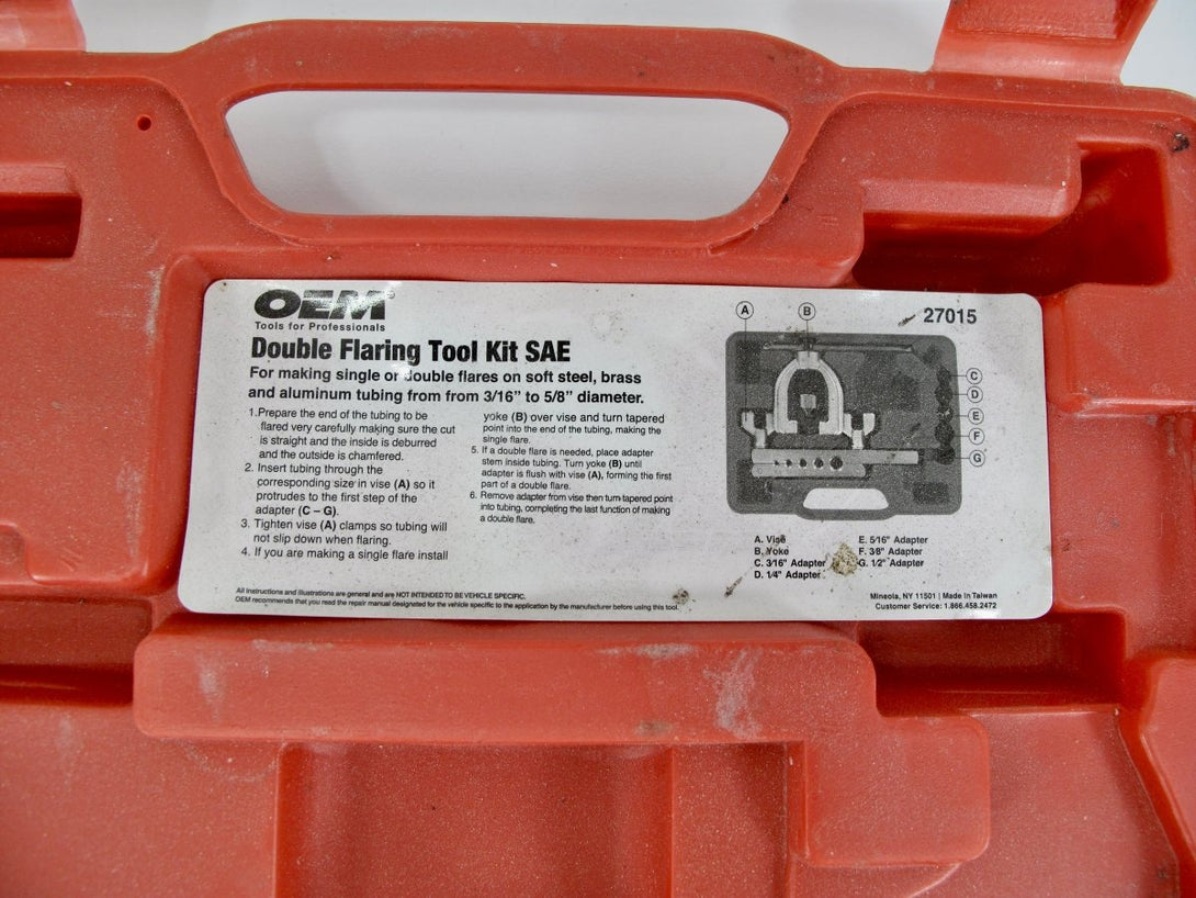 OEM 27015 Single/Double Manual Flaring Tool Kit - ZeereeZ