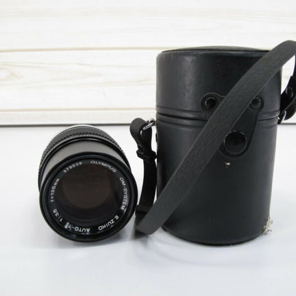 OLYMPUS OM - SYSTEM ZUIKO AUTO - T 135mm 1:3.5 JAPAN w/ case - ZeereeZ