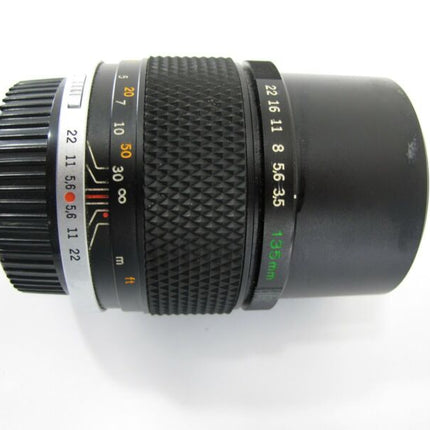 OLYMPUS OM - SYSTEM ZUIKO AUTO - T 135mm 1:3.5 JAPAN w/ case - ZeereeZ