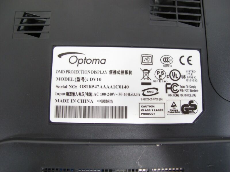 Optoma DV10 MovieTime Home Theater DLP Projector + Built - In DVD Player - ZeereeZ