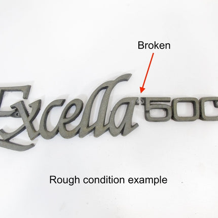 Original Airstream Excella 500 Vintage Camper Trailer Logo Nameplate Badge - ZeereeZ