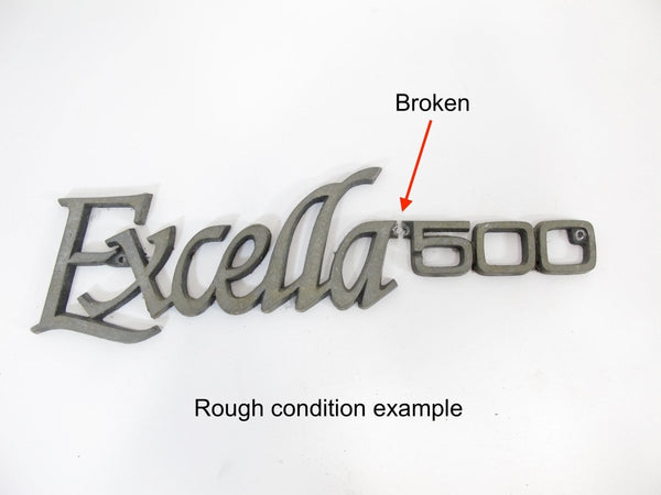 Original Airstream Excella 500 Vintage Camper Trailer Logo Nameplate Badge - ZeereeZ
