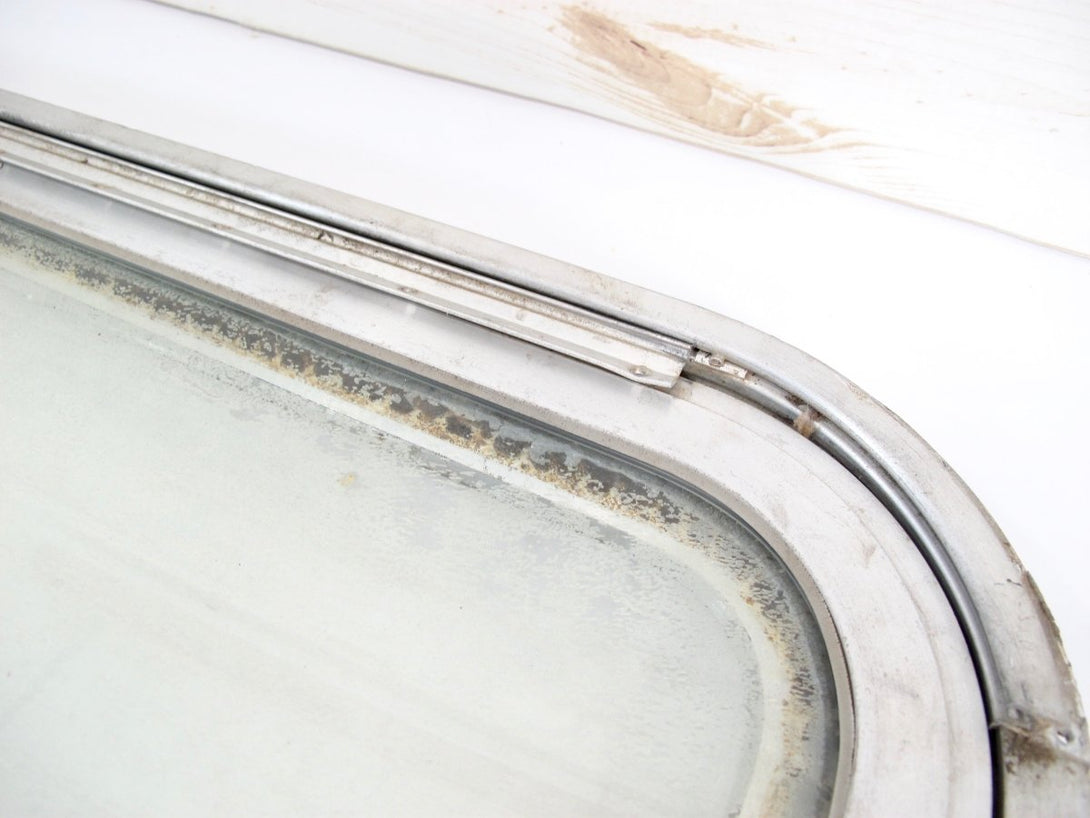 Original Double Pane Glass/ Plexi Curved Side Awning Window for 1969 - Mid 70s Airstream Trailers - ZeereeZ