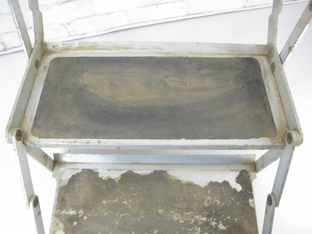 Original Solid Aluminum Double Step Assembly for Airstream Trailers 1970s - 2000s - ZeereeZ