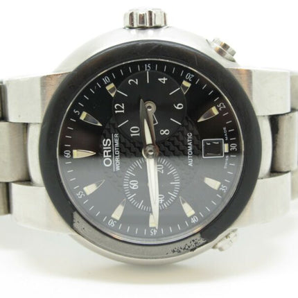 Oris Worldtimer TT1 Mens Titanium & Stainless Swiss Automatic Diving Watch - ZeereeZ