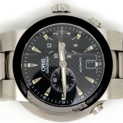 Oris Worldtimer TT1 Mens Titanium & Stainless Swiss Automatic Diving Watch - ZeereeZ