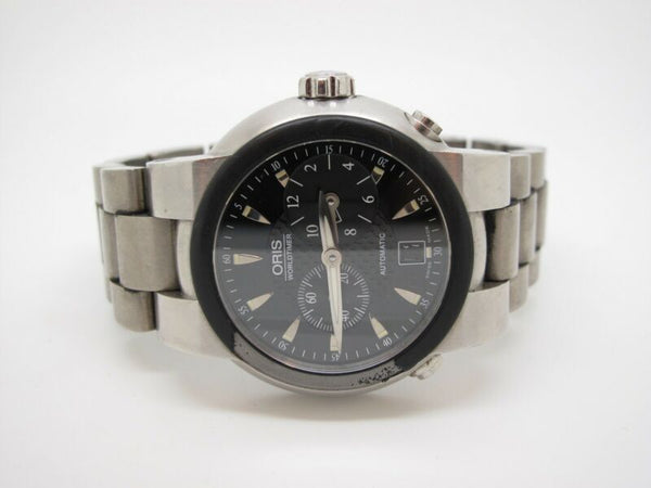 Oris Worldtimer TT1 Mens Titanium & Stainless Swiss Automatic Diving Watch - ZeereeZ