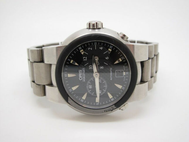 Oris Worldtimer TT1 Mens Titanium & Stainless Swiss Automatic Diving Watch - ZeereeZ