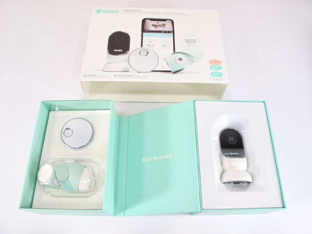 Owlet Monitor Duo 3rd Gen Baby Monitor w/ Smart Sock Video Oxygen Heart Rate - ZeereeZ