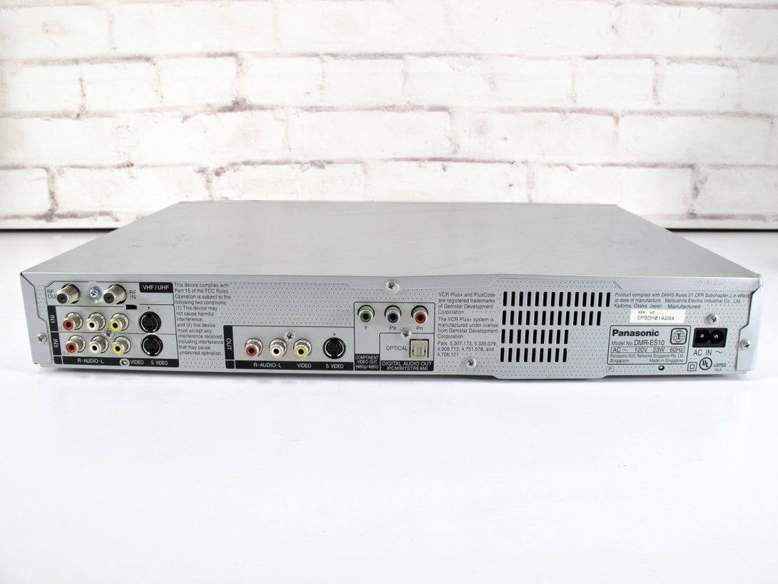 Panasonic DMR - ES10 DVD Recorder Player Burner DVDR - ZeereeZ