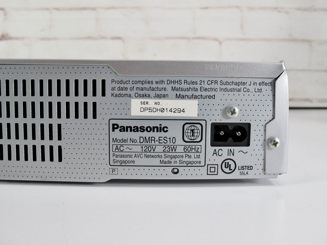 Panasonic DMR - ES10 DVD Recorder Player Burner DVDR - ZeereeZ