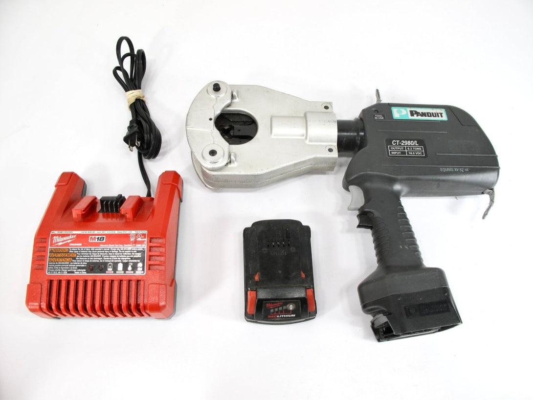 Panduit CT - 2980 L Cordless Crimper Compression Crimp Tool - ZeereeZ