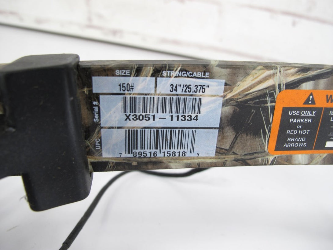 Parker Bushwacker 150# Camo Crossbow for Parts - ZeereeZ