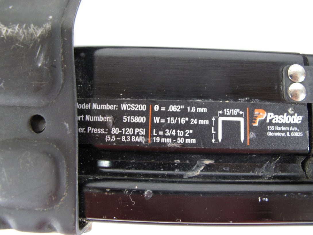 Paslode WCS200 16 - Gauge 15/16" Crown 2" Pneumatic Wide Crown Framing Stapler - ZeereeZ