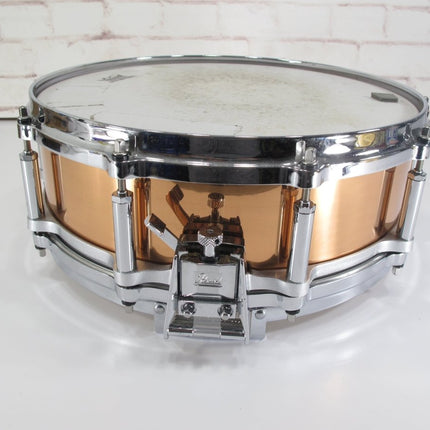 Pearl Copper Shell 14 x 5 Free Floating System 10 Lug Snare Drum - ZeereeZ