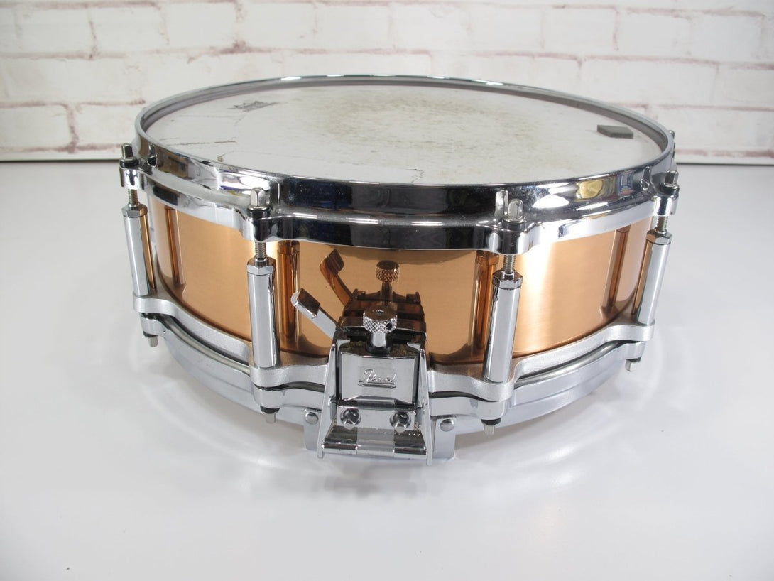 Pearl Copper Shell 14 x 5 Free Floating System 10 Lug Snare Drum - ZeereeZ