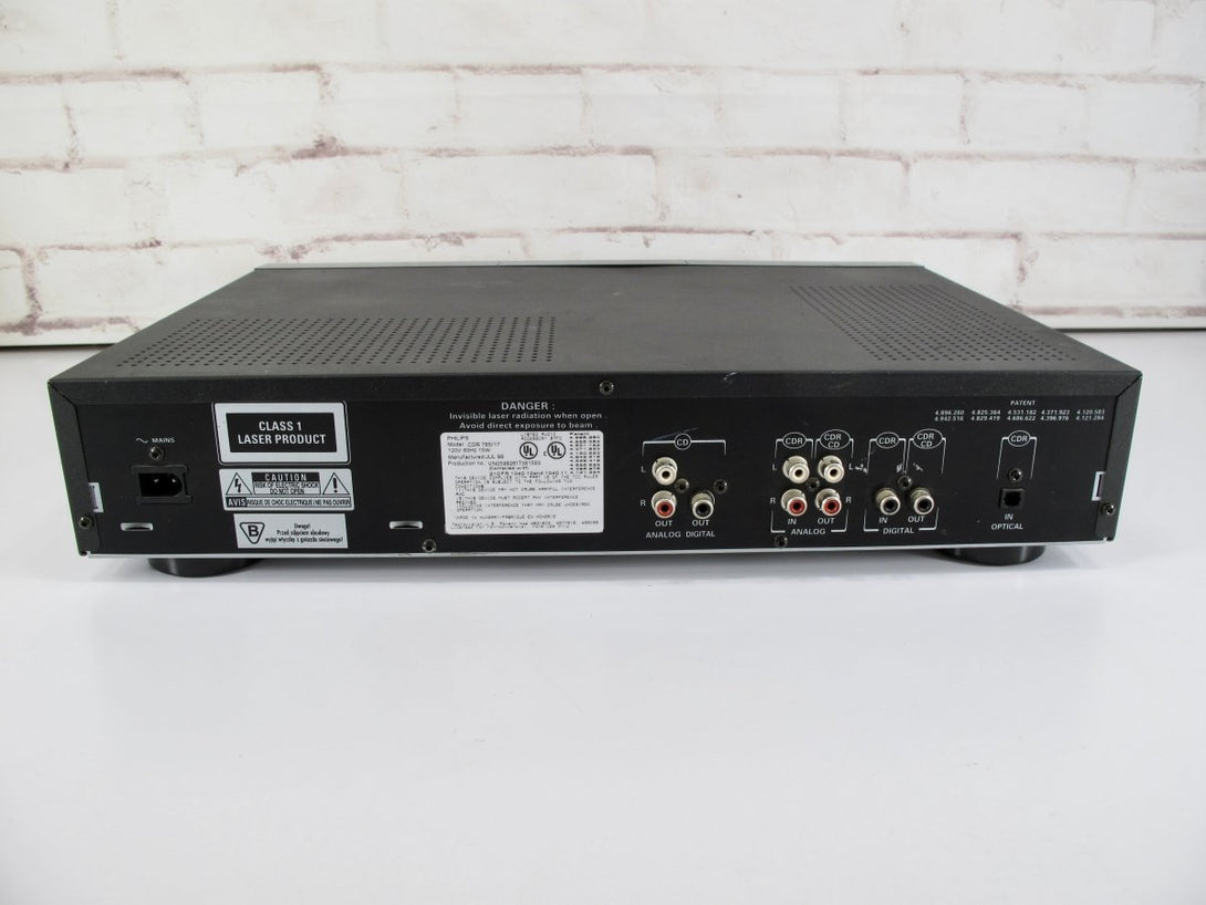 Philips CDR765 Dual Tray Audio Compact Disc CD Recorder w/ Power Cord - ZeereeZ
