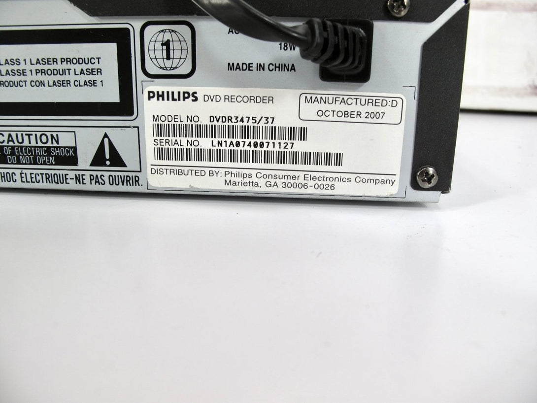 Philips DVDR3475 DVD Player and Recorder 1080p HDMI W/ Remote - ZeereeZ
