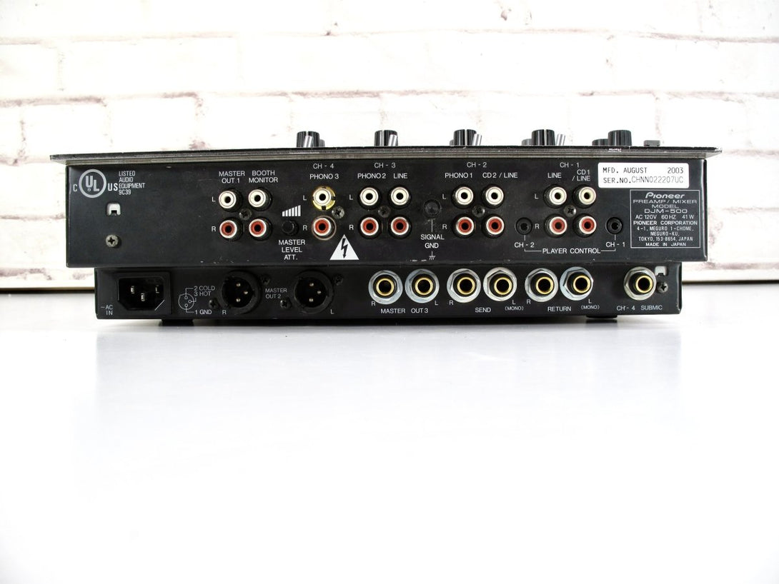 Pioneer DJM - 500 4 - Channel Performance DJ Audio Mixer Japan - ZeereeZ