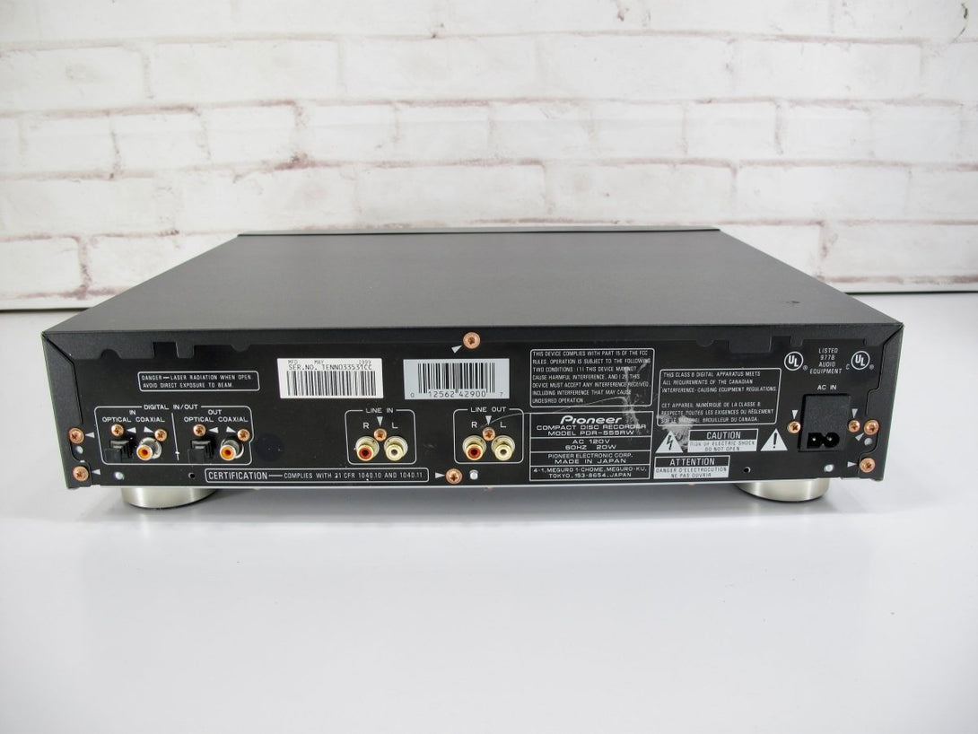 Pioneer PDR - 555RW CD Recorder / Player System - ZeereeZ
