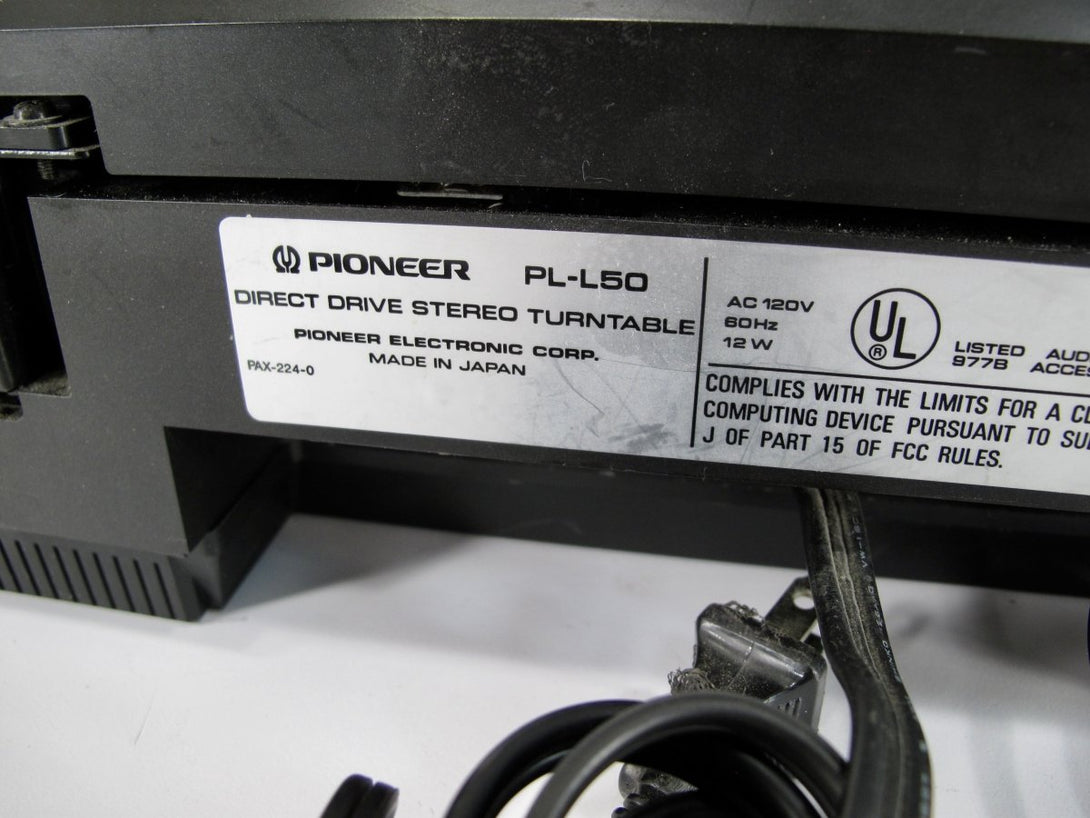Pioneer PL - L50 Linear Tracking Full Automatic Direct Drive Turntable - ZeereeZ