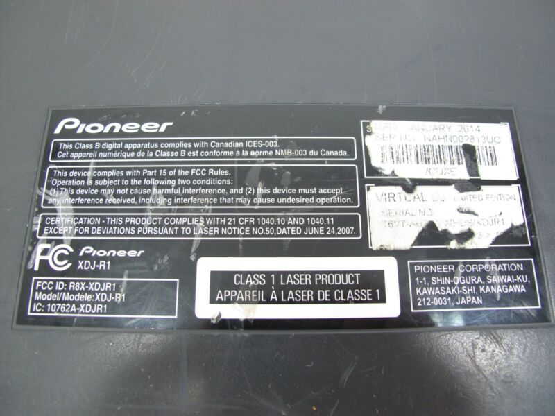 PIONEER XDJR1 All - In - One Wireless Dual Deck DJ Controller Unit - ZeereeZ