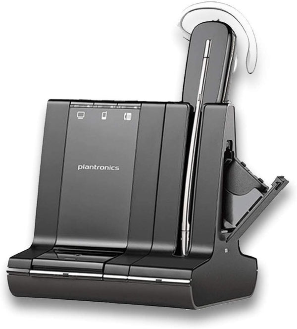 Plantronics Savi W745 Mono Wireless Headset for PC, Mobile & Desk Phones - ZeereeZ
