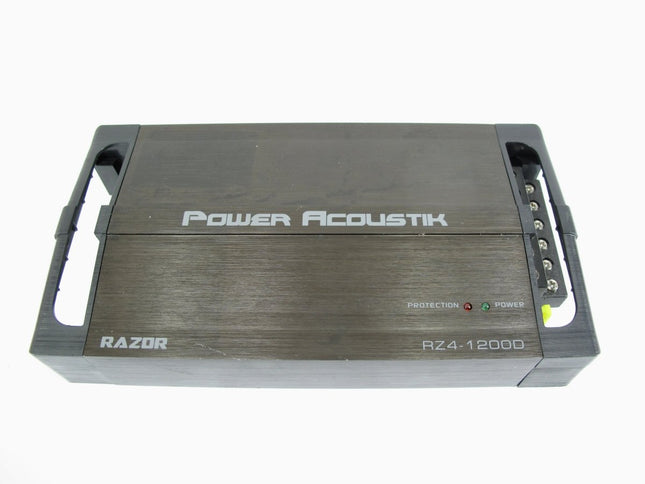 Power Acoustik RZ4 - 1200D 1200 Watt 4 - Channel Class D Compact Car Audio Amplifier - ZeereeZ