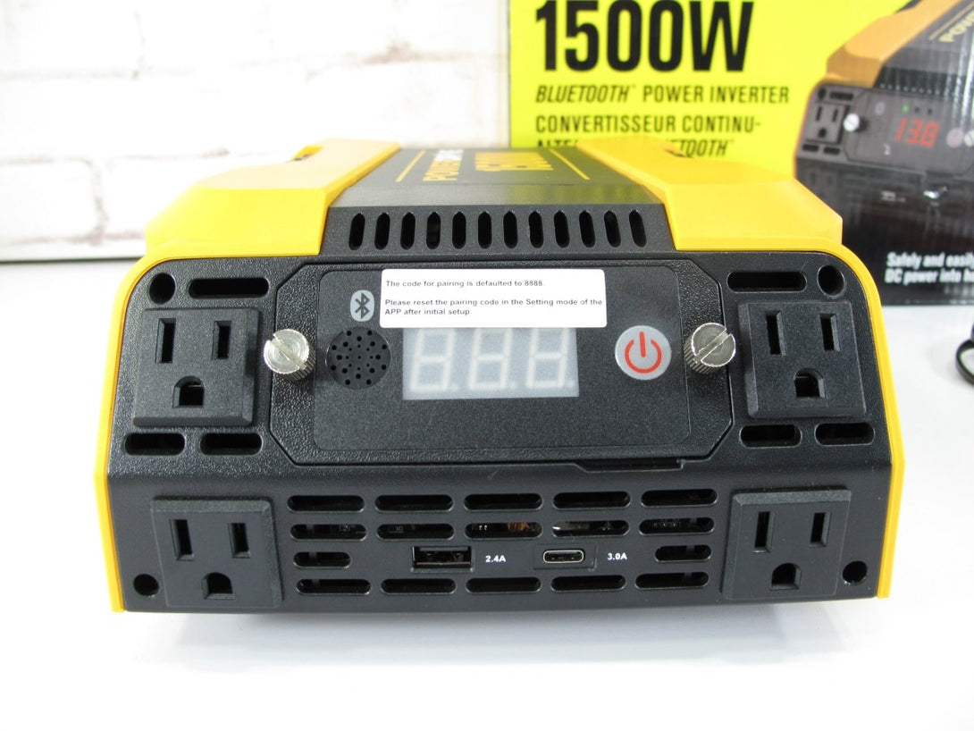 PowerDrive PD1500 1500 Watt power Inverter 4 Outlet 2 USB App w/ Bluetooth - ZeereeZ