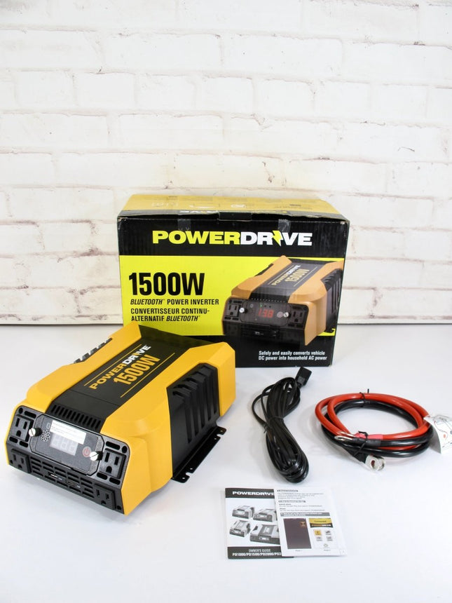 PowerDrive PD1500 1500 Watt power Inverter 4 Outlet 2 USB App w/ Bluetooth - ZeereeZ