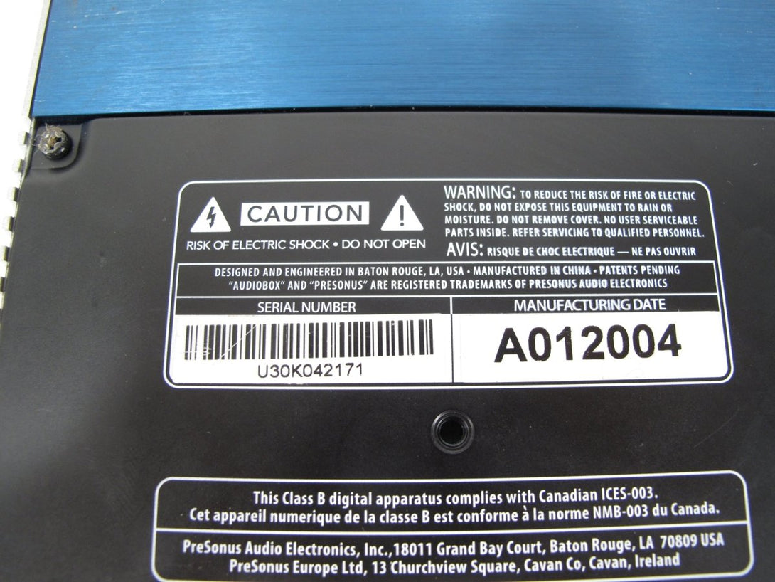 PreSonus AudioBox USB 96 USB 2.0 Digital Recording Audio Interface - ZeereeZ