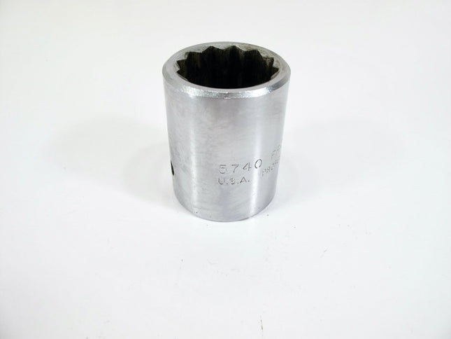 PROTO® 5740 - 1" Drive 1 - 1/4" x 2 - 1/2" 12 - Point SAE Satin Standard Socket - ZeereeZ